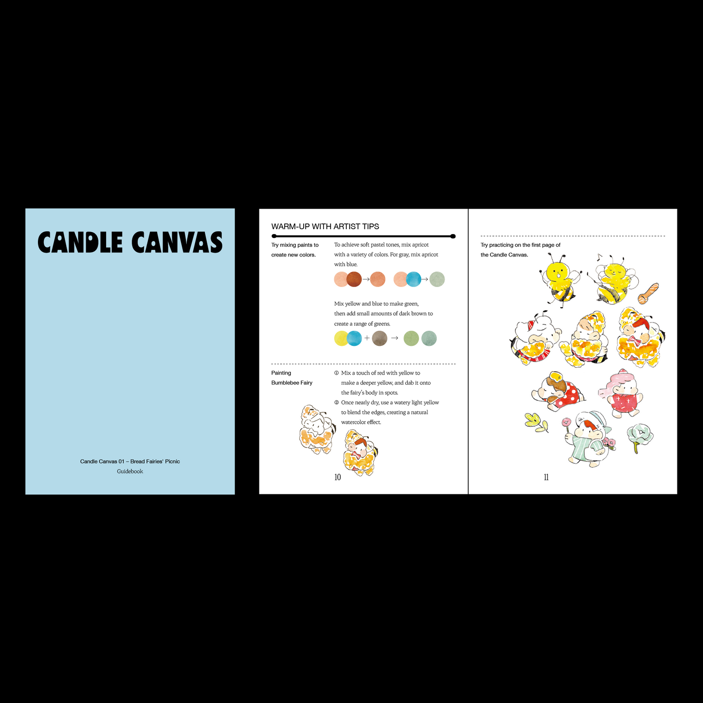 Candle Canvas 01: Bread Fairies' Picnic