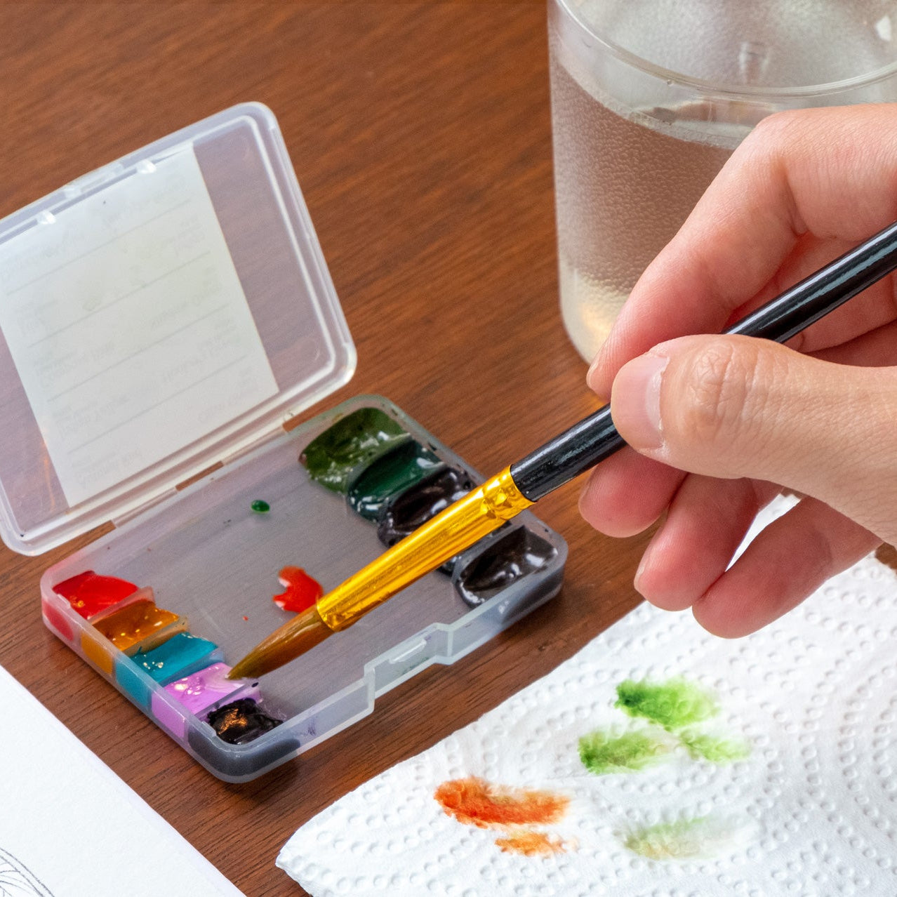 White Watercolor Coloring Kit